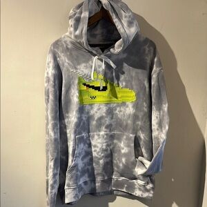 Mostly Heard Rarely Seen 8-Bit Volt Gray Tie-Dye Hoodie